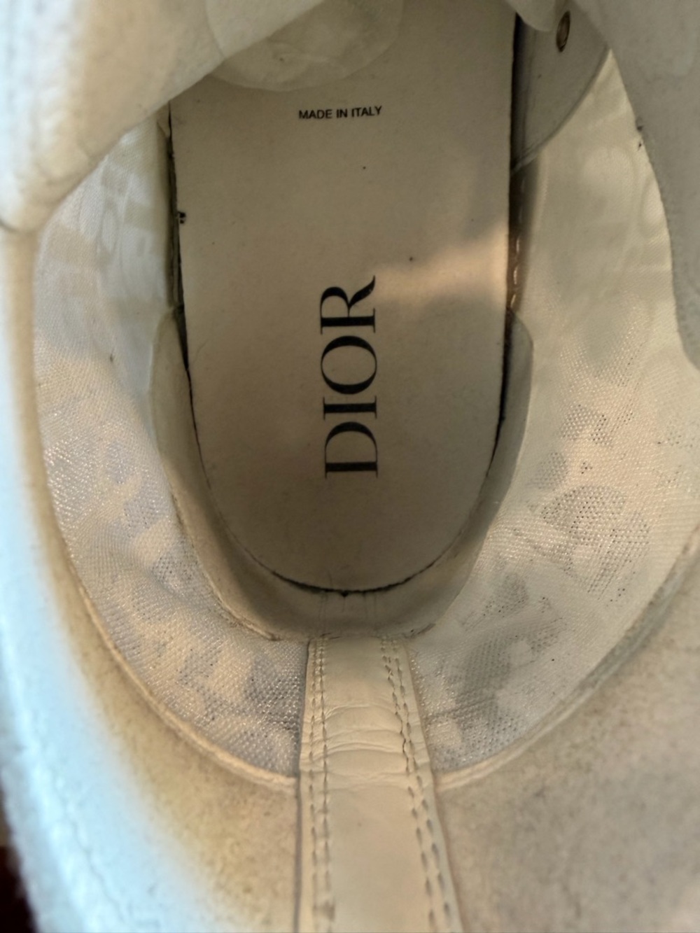 Dior Men's White High-Top Sneaker men’s size 46/ 13 US - Picture 16 of 16